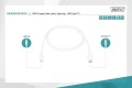 Kabel DIGITUS do transmisji danych/ładowania USB-C/Lightning MFI 1m biały - 1377214