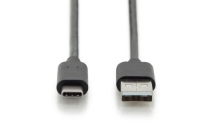 Kabel USB 2.0 DIGITUS HighSpeed Typ USB C/A M/M czarny 4m