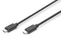 Kabel USB 2.0 DIGITUS HighSpeed Typ USB C/C M/M czarny 1m - 971883