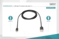 Kabel USB 2.0 DIGITUS HighSpeed Typ USB C/A M/M czarny 1m - 1377228