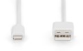 Kabel DIGITUS do transmisji danych/ładowania USB-A/Lightning MFI 2m biały - 1377270
