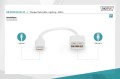 Kabel DIGITUS do transmisji danych/ładowania USB-A/Lightning MFI 0,15m biały - 1377275