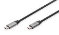 Kabel USB 3.0 DIGITUS PREMIUM 60W/5Gbps Typ USB C/USB C M/M czarny 1m - 1184601