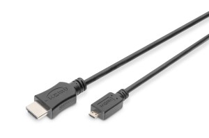 Kabel micro HDMI DIGITUS Highspeed Eth. 1.4  Full HD Typ D/A, M/M 2m