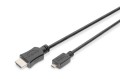 Kabel micro HDMI DIGITUS Highspeed Eth. 1.4  Full HD Typ D/A, M/M 2m - 971916