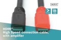 Kabel DIGITUS HDMI HighSpeed ze wzmacniaczem 1080p60Hz FHD Typ HDMI A/A M/M czarny 40m - 1377368