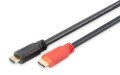 Kabel DIGITUS HDMI HighSpeed ze wzmacniaczem 1080p60Hz FHD Typ HDMI A/A M/M czarny 40m - 971960