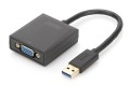 Kabel adapter DIGITUS VGA 1080p FHD na USB 3.0 aluminiowy - 972004