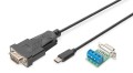 Kabel adapter DIGITUS USB 2.0 HighSpeed Typ USB C/RS485 M/M czarny 1m - 972006