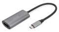 Kabel adapter graficzny DIGITUS USB Typ C na DisplayPort 8K 30Hz aluminiowy 0,2m - 1147084