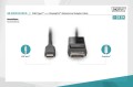 Kabel adapter DIGITUS 8K 30Hz USB Typ C/DisplayPort dwukierunkowy 2m - 1377473