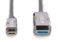 Kabel adapter DIGITUS hybrydowy AOC USB Typ C na HDMI 4K 60Hz 10m - 1377476