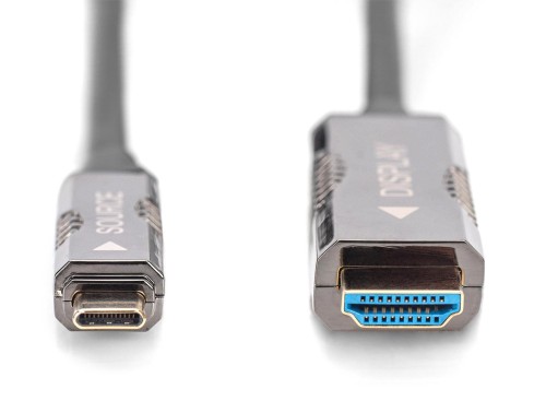 Kabel adapter DIGITUS hybrydowy AOC USB Typ C na HDMI 4K 60Hz 10m - 1377476