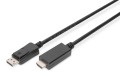 Kabel adapter DIGITUS DisplayPort 1.2 4K 60Hz UHD Typ DP/HDMI A M/M czarny 1m - 972021
