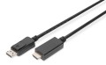 Kabel adapter DIGITUS DisplayPort 1.2 4K 60Hz UHD Typ DP/HDMI A M/M czarny 2m - 972022