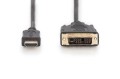 Kabel adapter DIGITUS HDMI Highspeed 1.3 Typ A / DVI-D(18+1), M/M 5m Black - 1124941