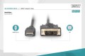 Kabel adapter DIGITUS HDMI Highspeed 1.3 Typ A / DVI-D(18+1), M/M 10m Black - 1377509