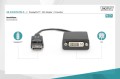 Kabel adapter DIGITUS DisplayPort z Dual Link 1080p 60Hz FHD DP/ DVI-I (24+5) M/Ż 0,15m - 1377533