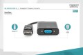 Kabel adapter DIGITUS DisplayPort z zatrzaskiem 1080p 60Hz FHD Typ DP / D-Sub 15 M/Ż czarny 0,15m - 1377535