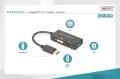 Kabel adapter DIGITUS 3w1 DisplayPort 4K 30Hz/1080p 60Hz DP / HDMI(UHD)+DVI-I+VGA (FHD) M/Ż 0,2m - 1377537