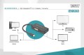 Kabel adapter DIGITUS 3w1 mini DisplayPort 4K 30Hz/1080p 60Hz miniDP/HDMI(UHD)+DVI-I+VGA(FHD) M/Ż 0,2m - 1377540
