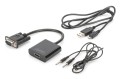 Kabel adapter DIGITUS VGA do HDMI 1080p FHD audio 3.5mm MiniJack - 1377551