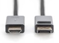 Kabel adapter DIGITUS PREMIUM DisplayPort - HDMI 4K 30Hz DP/HDMI M/M 1.8m - 1377561