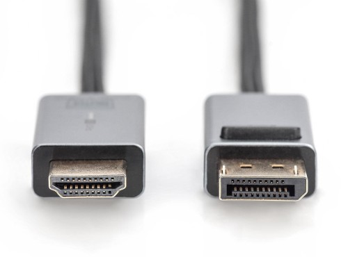 Kabel adapter DIGITUS PREMIUM DisplayPort - HDMI 4K 30Hz DP/HDMI M/M 1.8m - 1377561