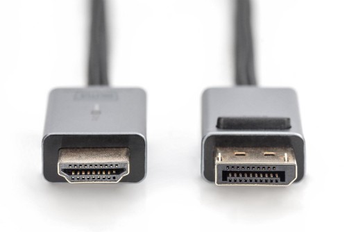 Kabel adapter DIGITUS PREMIUM DisplayPort - HDMI 4K 30Hz DP/HDMI M/M 1m - 1377562