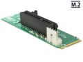 Adapter Delock M.2 Key M -> PCI Express x4 + 4 Pin Power - 972085