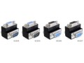 Adapter Delock Serial 9-pin COM (M) - Serial 9-pin COM (F) kątowy czarny - 1377663