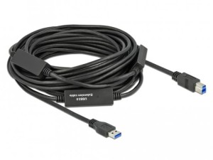 Kabel USB 3.2 Gen1 Delock USB-A(M) - USB-B (M) 15m czarny aktywny