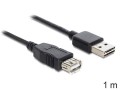 Przedłużacz USB 2.0 Delock M/F Easy-USB 1m czarny - 1377710