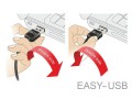 Przedłużacz USB 2.0 Delock M/F Easy-USB 1m czarny - 1377712