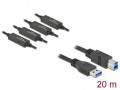 Kabel USB 3.1 Gen1 Delock USB-A(M) - USB-B (M) 20m czarny aktywny - 972194