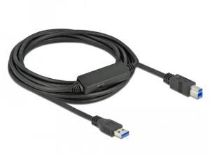 Kabel USB 3.1 Gen1 Delock USB-A(M) - USB-B (M) 5m czarny aktywny