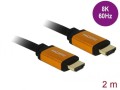 Kabel HDMI Delock M/M v2.1 2m 8K 60Hz czarny - 680826