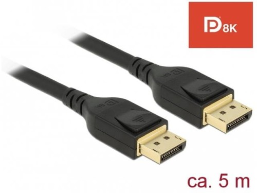 Kabel Delock DisplayPort M/M 20 Pin v1.4 5m 8K czarny - 680833