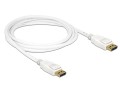 Kabel Delock DisplayPort M/M 20 Pin v1.2 2m 4K biały - 1377750