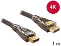 Kabel Delock DisplayPort M/M 20 Pin v1.2 1m 4K antracyt - 972237