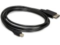 Kabel Delock mini DisplayPort - DisplayPort  M/M v1.2 2m 4K czarny - 1377759