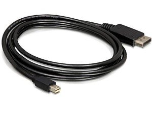 Kabel Delock mini DisplayPort - DisplayPort  M/M v1.2 2m 4K czarny