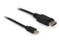 Kabel Delock mini DisplayPort - DisplayPort  M/M v1.2 2m 4K czarny - 972239