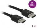 Kabel HDMI Delock M/M v2.1 1m 8K 60Hz czarny - 972244