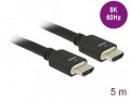 Kabel HDMI Delock M/M v2.1 5m 8K 60Hz czarny - 972247