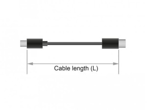 Kabel Delock mini DisplayPort(M) - DisplayPort(M) 8K 1m czarny