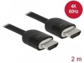 Kabel HDMI Delock 4K 60Hz M/M  potrójnie ekranowany premium 2m czarny - 972254