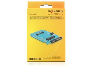 Adapter Delock SATA 22pin->MSATA na płytce drukowanej