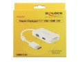 Adapter Delock DisplayPort 1.1->HDMI+VGA+DVI(24+1) na kablu pasywny 0,18m - 1377795