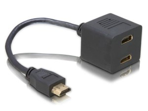 Adapter HDMI Delock HDMI->2X HDMI (65056) 0,2m
